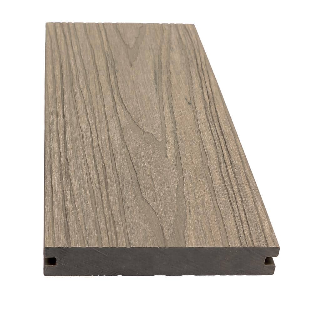 CREATIVE SURFACES Desert Stone Composite Decking Boards (32 Planks) 1 in. x 5.43 in. x 12 ft.