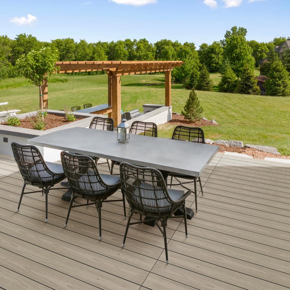 CREATIVE SURFACES Desert Stone Composite Decking Boards (32 Planks) 1 in. x 5.43 in. x 12 ft. - Image 3