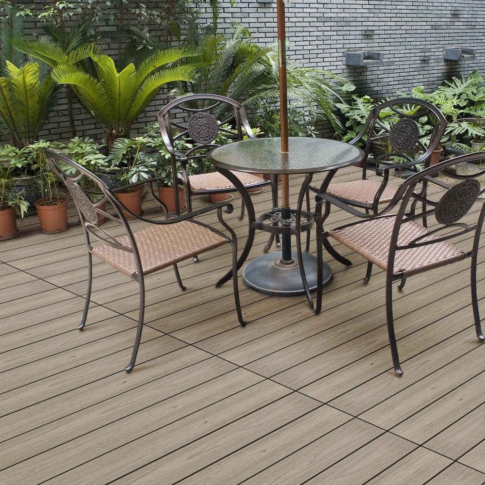 CREATIVE SURFACES Desert Stone Composite Decking Boards (32 Planks) 1 in. x 5.43 in. x 12 ft. - Image 4
