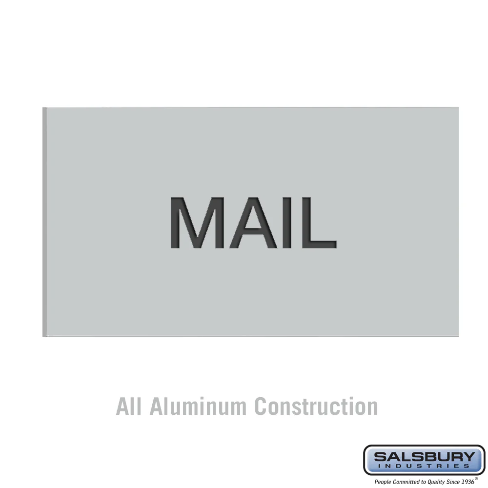 Custom Black-Filled Door Engraving for 4C Receptacle Bin and Collection Box