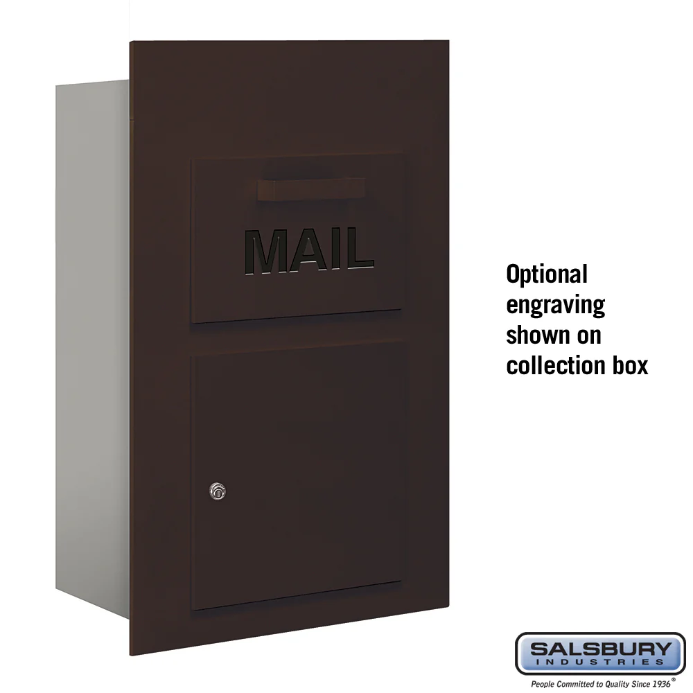 Custom Black-Filled Engraving for Bronze Collection Unit