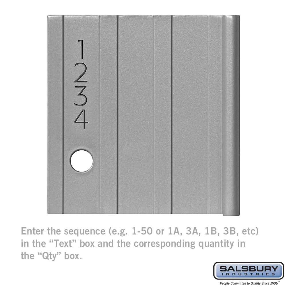 Custom Door Engraving - Black Filled for Aluminum Mailbox Door