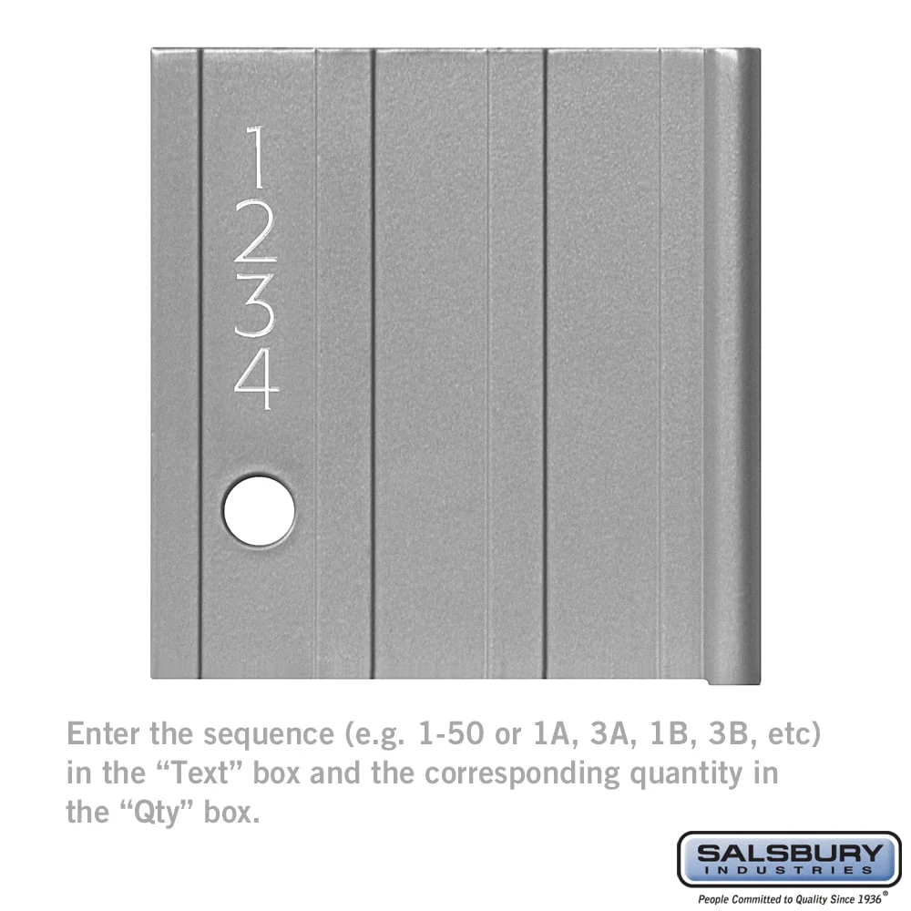 Custom Door Engraving for Aluminum Mailbox Door