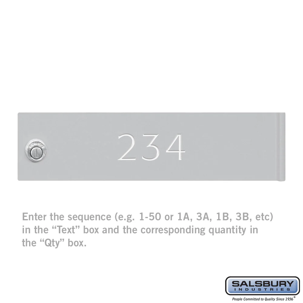 Custom Door Engraving for Aluminum Mailbox Door - Image 2