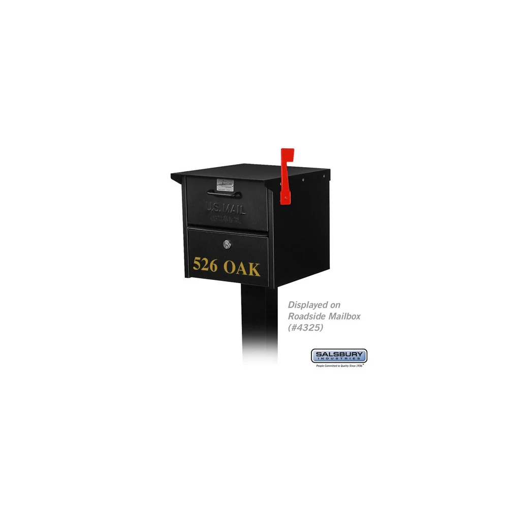 Custom Gold Vinyl Numbers and Letters - Horizontal - 2 Inches High - Image 2