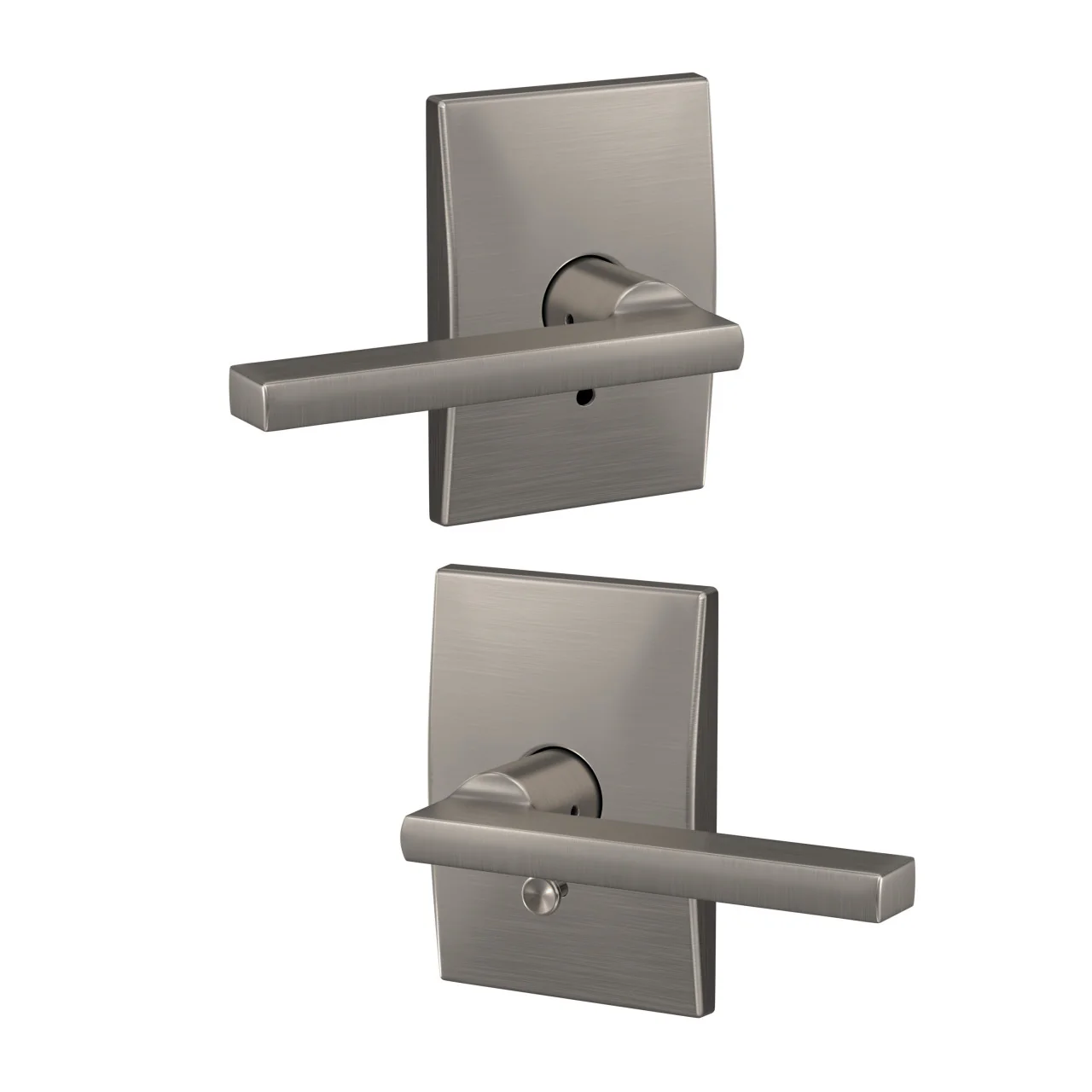 Custom Latitude Matte Black Century Trim Combined Interior Door Lever - Image 4