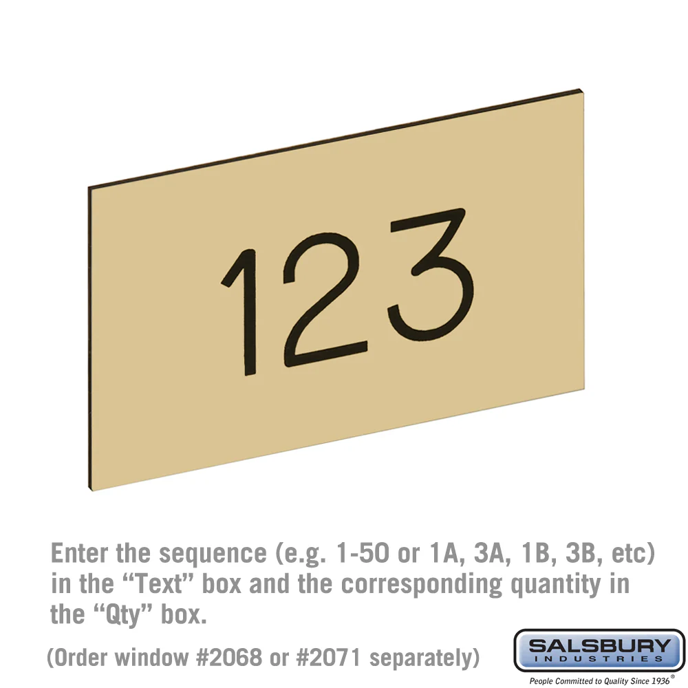 Plastic Window for Brass Mailbox Door - Tan - Image 3