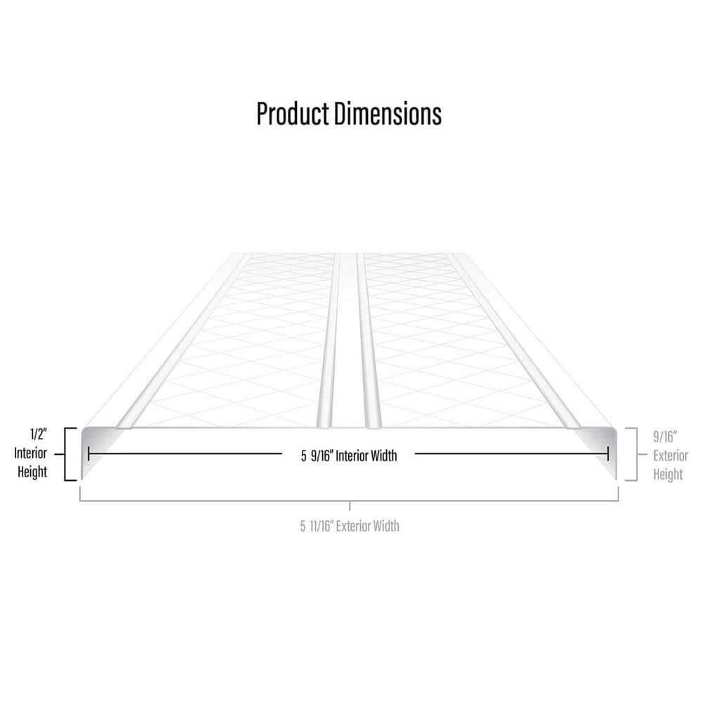 Deck-Top 8 ft. Harbor Grey PVC Decking Board Covers for Composite and Wood Patio Decks (10-Pack) - Image 7