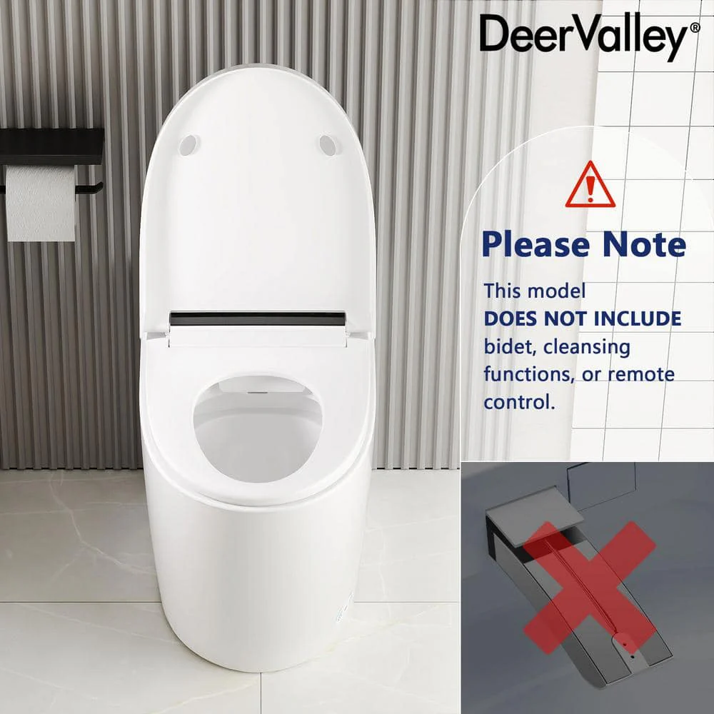 DEERVALLEY 1-Piece 1.28 GPF Toilet with Heated Seat and Auto Flush - Image 10
