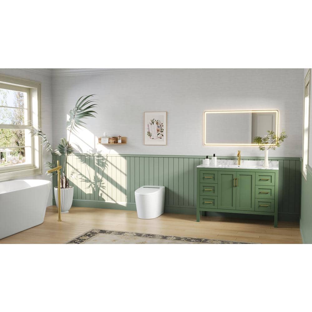 DEERVALLEY 1-Piece 1.28 GPF Toilet with Heated Seat and Auto Flush - Image 2