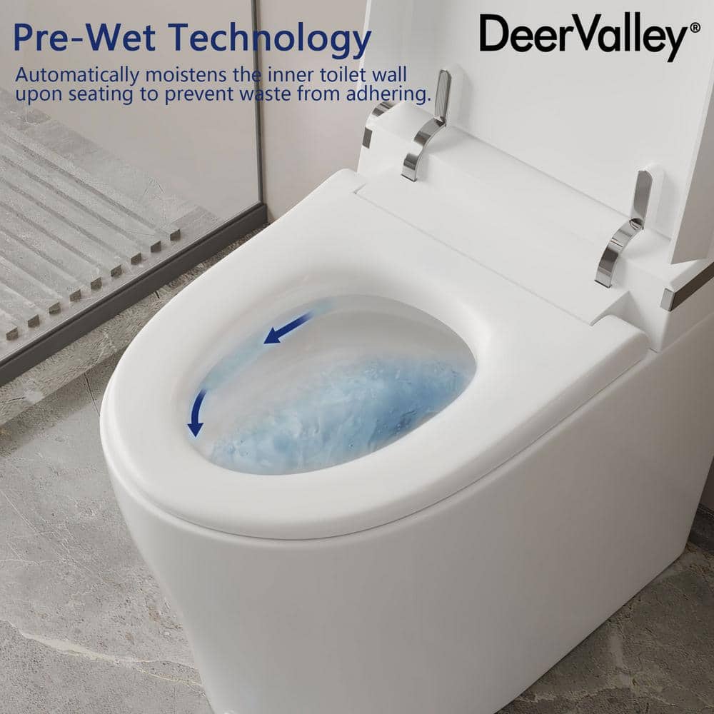 DEERVALLEY Elongated Smart Toilet with Bidet, Heated Seat, and Remote Control - Image 9