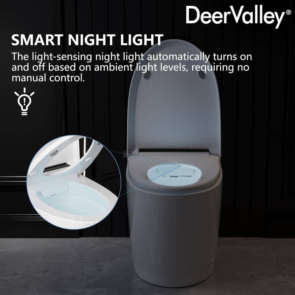 DEERVALLEY Smart Bidet Toilet with Auto Open/Flush, Warm Water, Air Dryer - DV-1S0159-V3 - Image 10