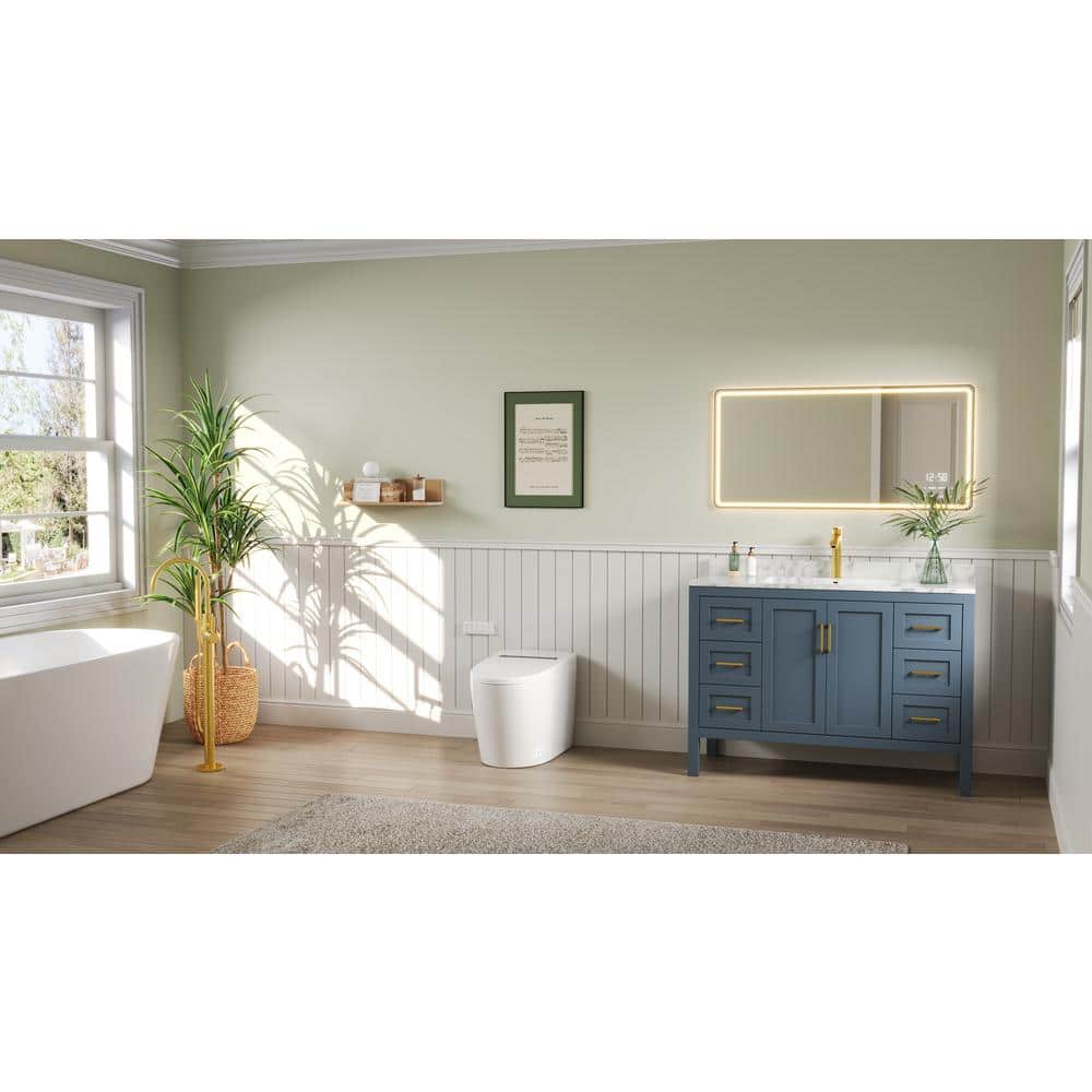 DEERVALLEY Tankless Elongated Smart Toilet Bidet with Auto Flush & Heated Seat - Image 2