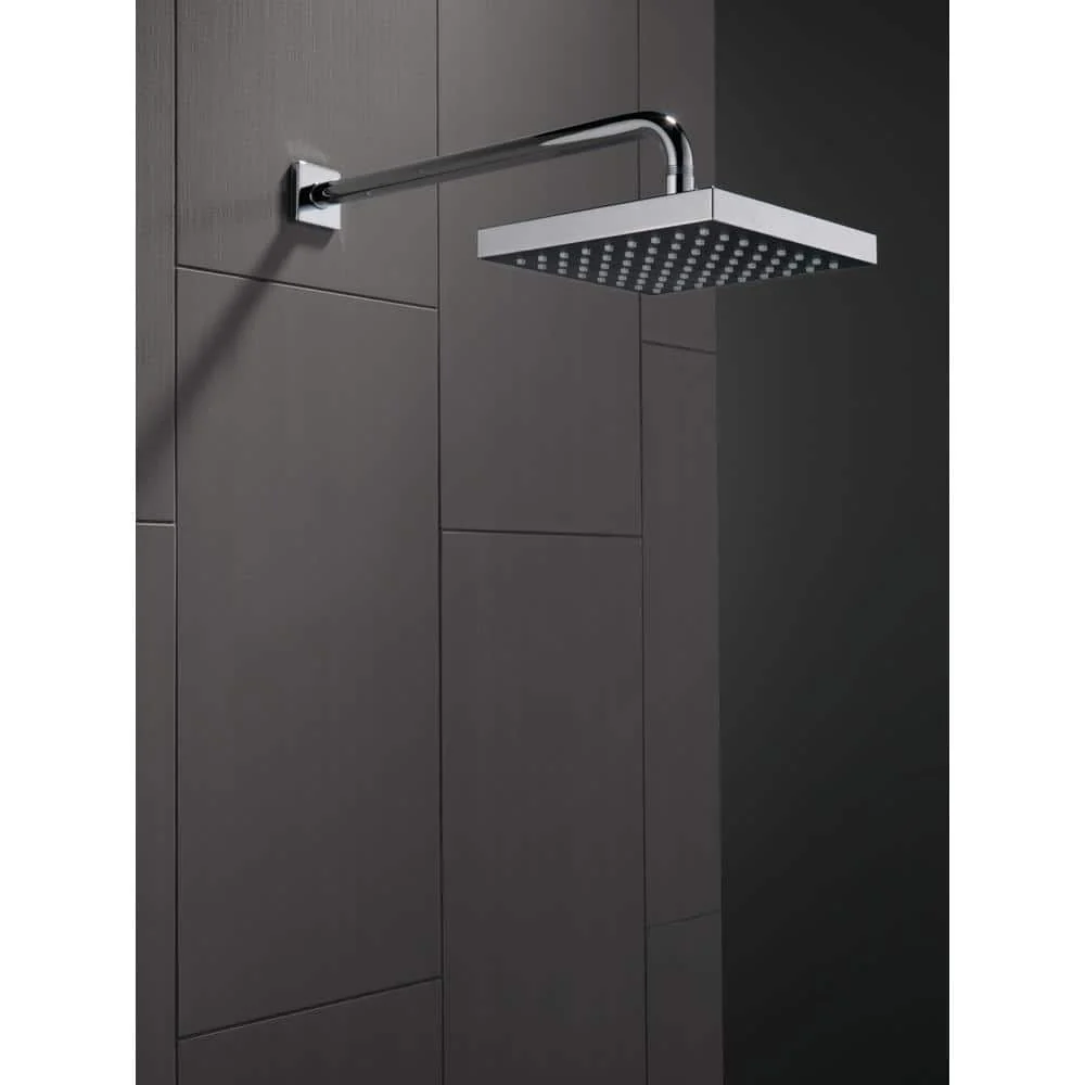 Delta 1-Pattern 8 in. Wall Mount Rain Fixed Shower Head in Chrome - Image 7