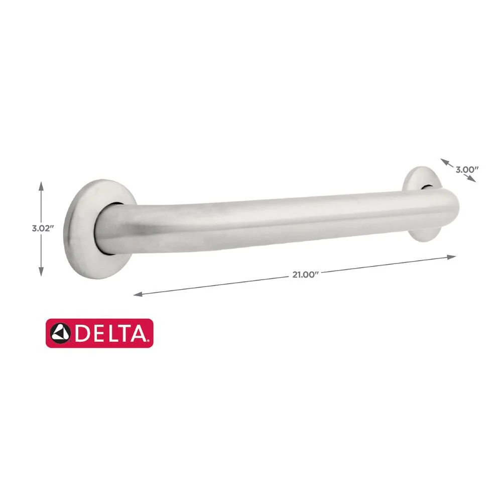 DELTA 18-in Stainless Steel Wall Mount ADA Compliant Grab Bar - Image 5