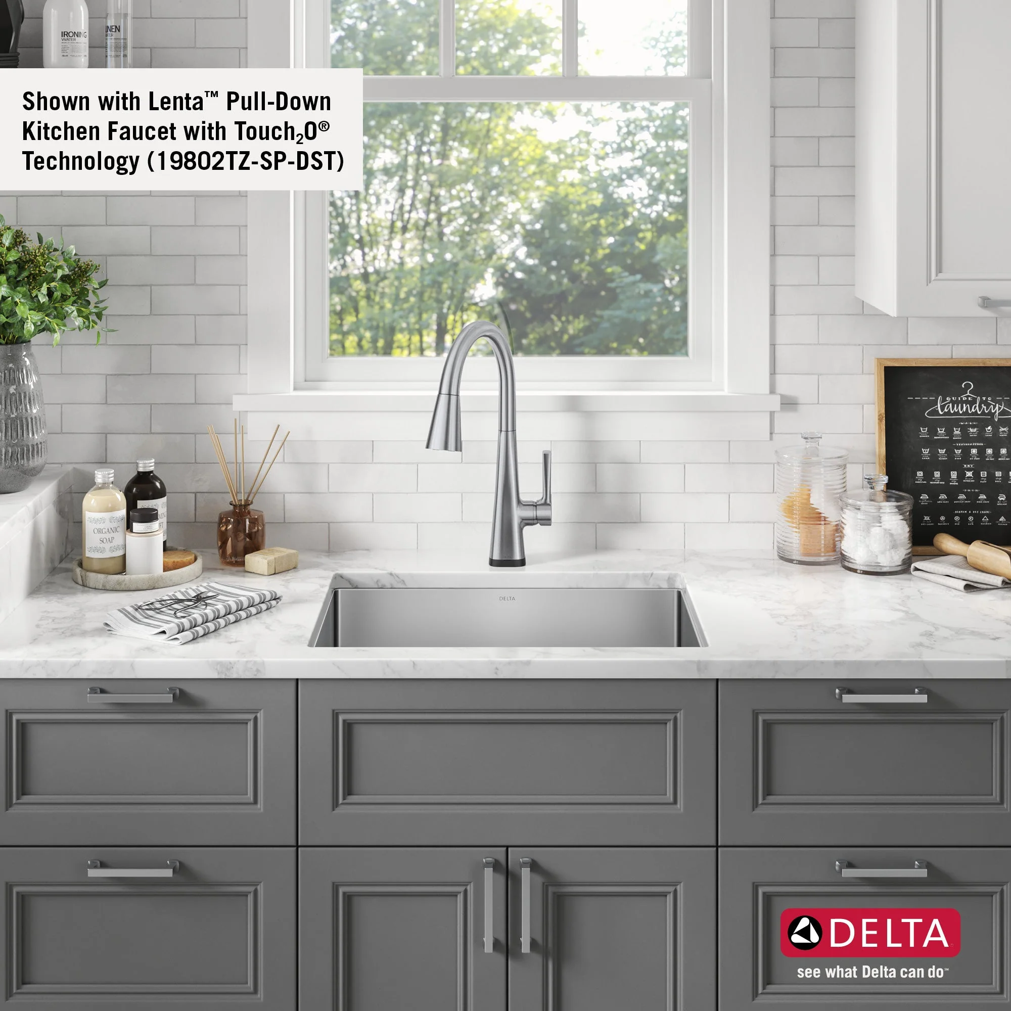 Delta 18-in x 24-in Stainless Steel Undermount Laundry Sink with Drain - Image 16
