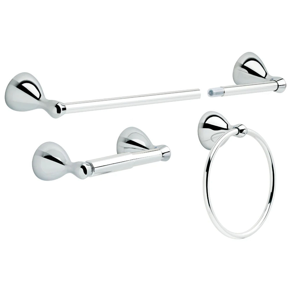 Delta 3-Piece Foundations Polished Chrome Decorative Bathroom Hardware Set