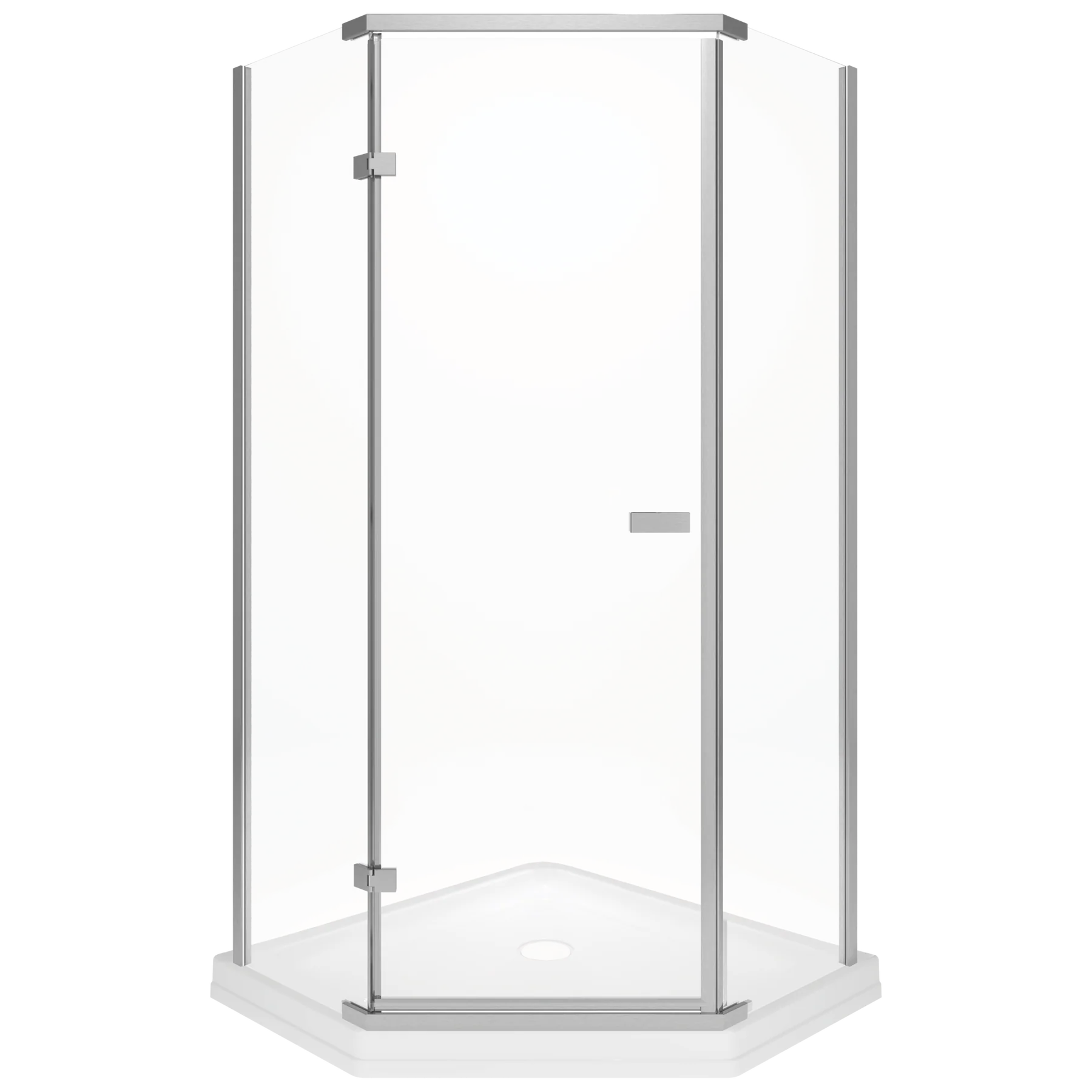 Delta 38 in. x 38 in. x 72 in. Semi-Frameless Neo Angle Corner Shower in White