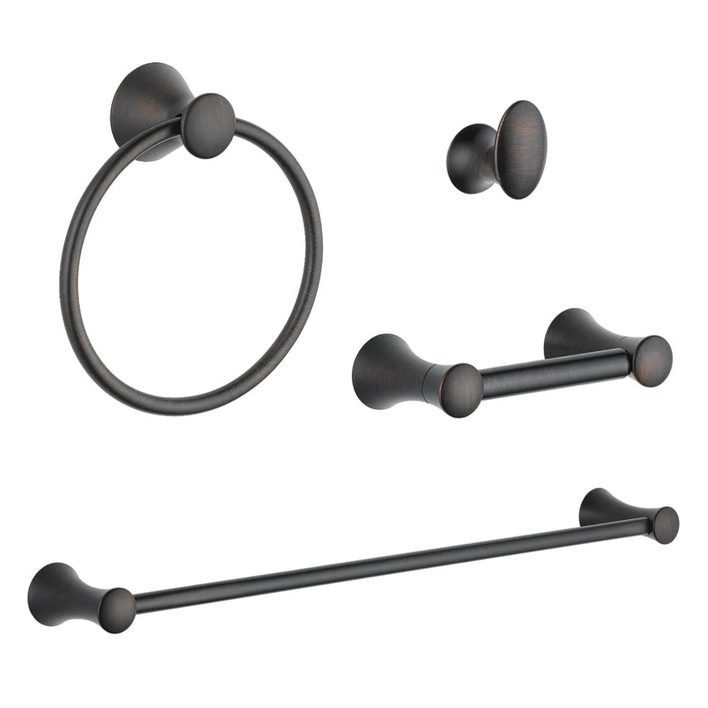 DELTA 4-Piece Lahara Venetian Bronze Decorative Bathroom Hardware Set