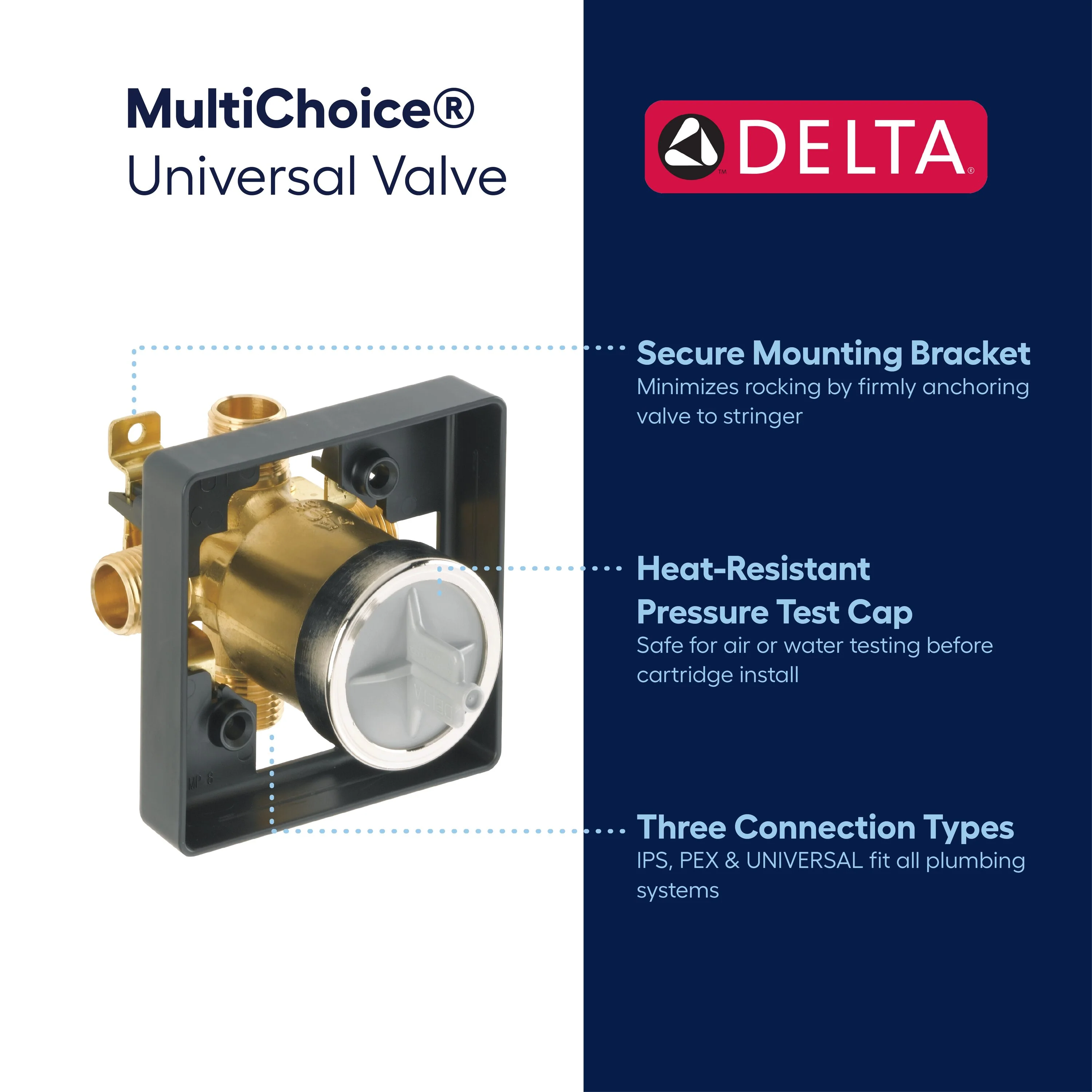 Delta 5/8-in ID PEX x 5/8-in OD PEX Brass Diverter Valve - Image 2