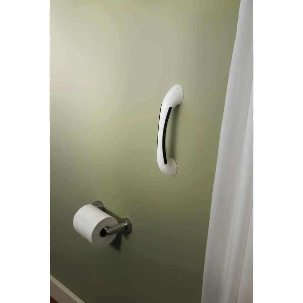 Delta 500 Series 9-in White Wall Mount Grab Bar - Image 3