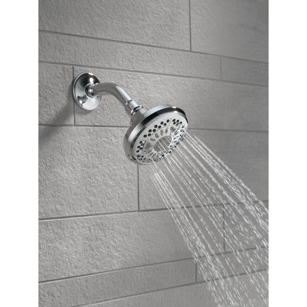 Delta 6-Spray 4.38 in. Wall-Mount Fixed Shower Head, 1.75 GPM, Chrome - Image 2