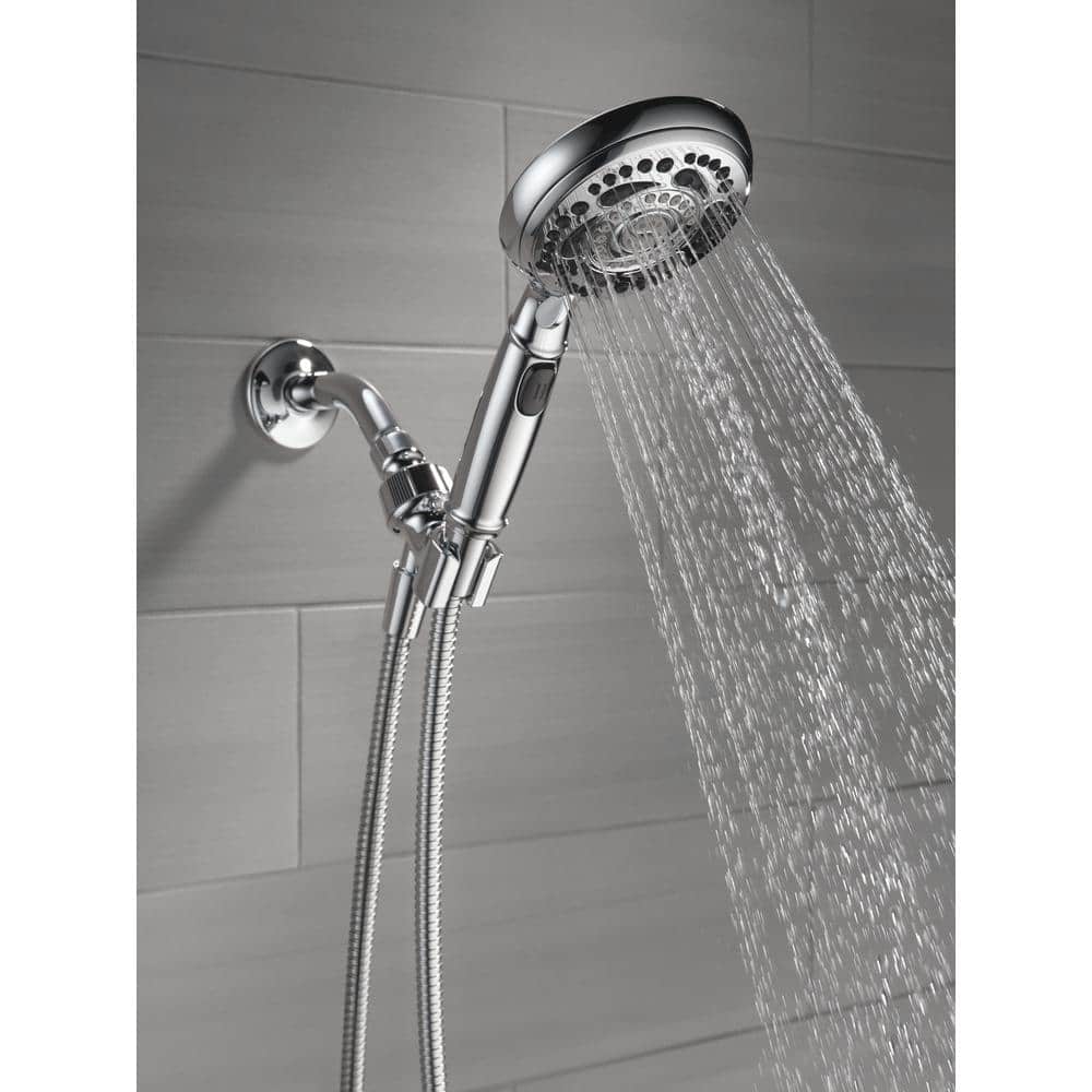 Delta 7-Spray 4.8 in. Single Wall-Mount Handheld Shower Head, Chrome - Image 2
