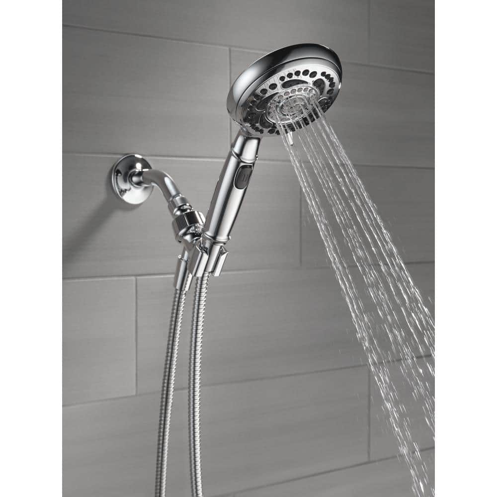 Delta 7-Spray 4.8 in. Single Wall-Mount Handheld Shower Head, Chrome - Image 4