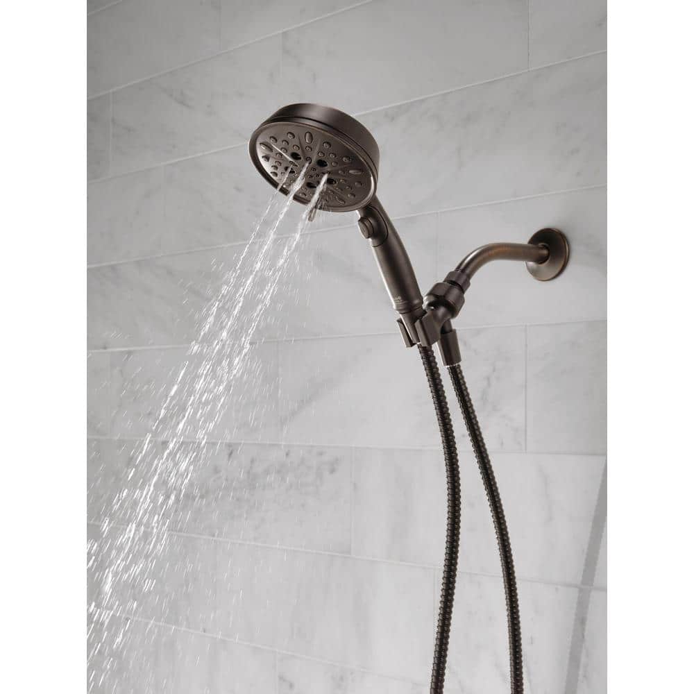 Delta 7-Spray 5 in. Single Wall-Mount Handheld Shower Head, SpotShield Venetian Bronze - Image 6