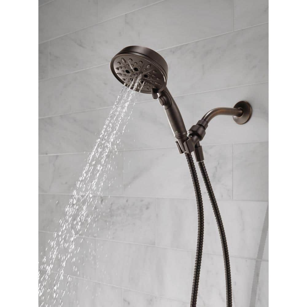 Delta 7-Spray 5 in. Single Wall-Mount Handheld Shower Head, SpotShield Venetian Bronze - Image 7