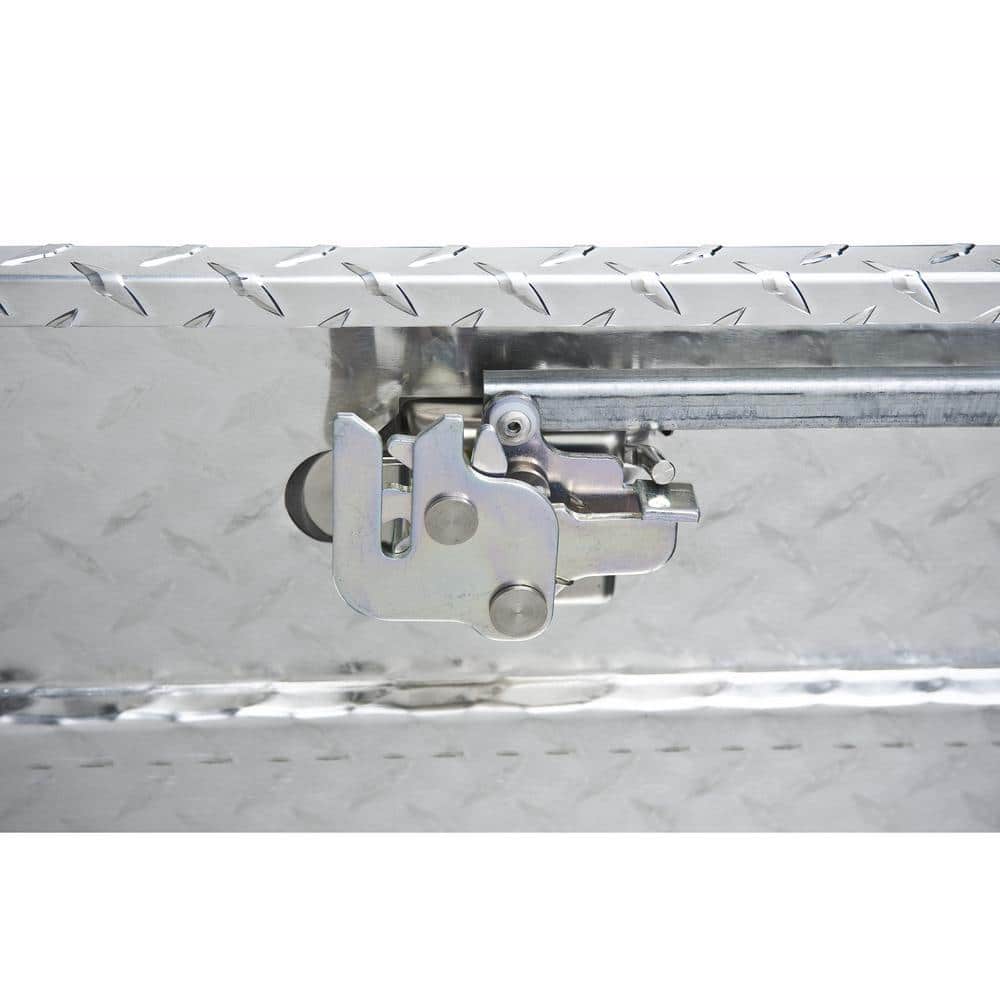 Delta 70 in. Diamond Plate Aluminum Full-Size Crossbed Truck Tool Box, Dual Mid-Lid - Image 5