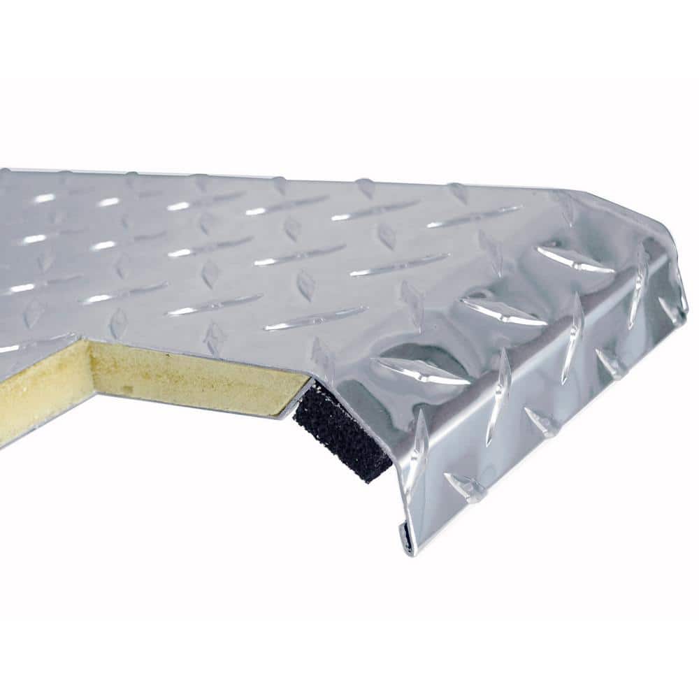 Delta 70 in. Diamond Plate Aluminum Full-Size Crossbed Truck Tool Box, Dual Mid-Lid - Image 7