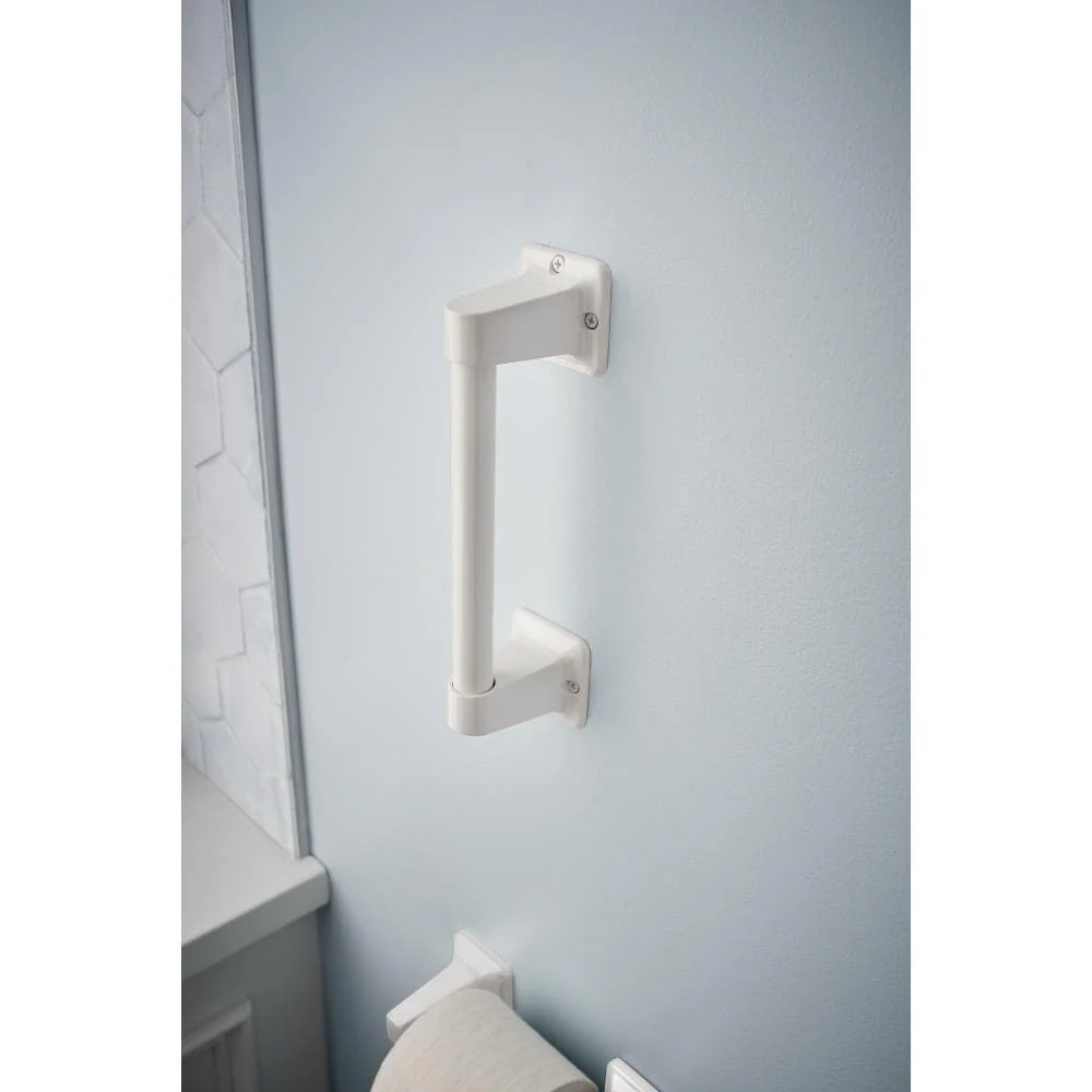 DELTA 9-in White Wall Mount ADA Compliant Grab Bar, 300-lb Capacity - Image 3