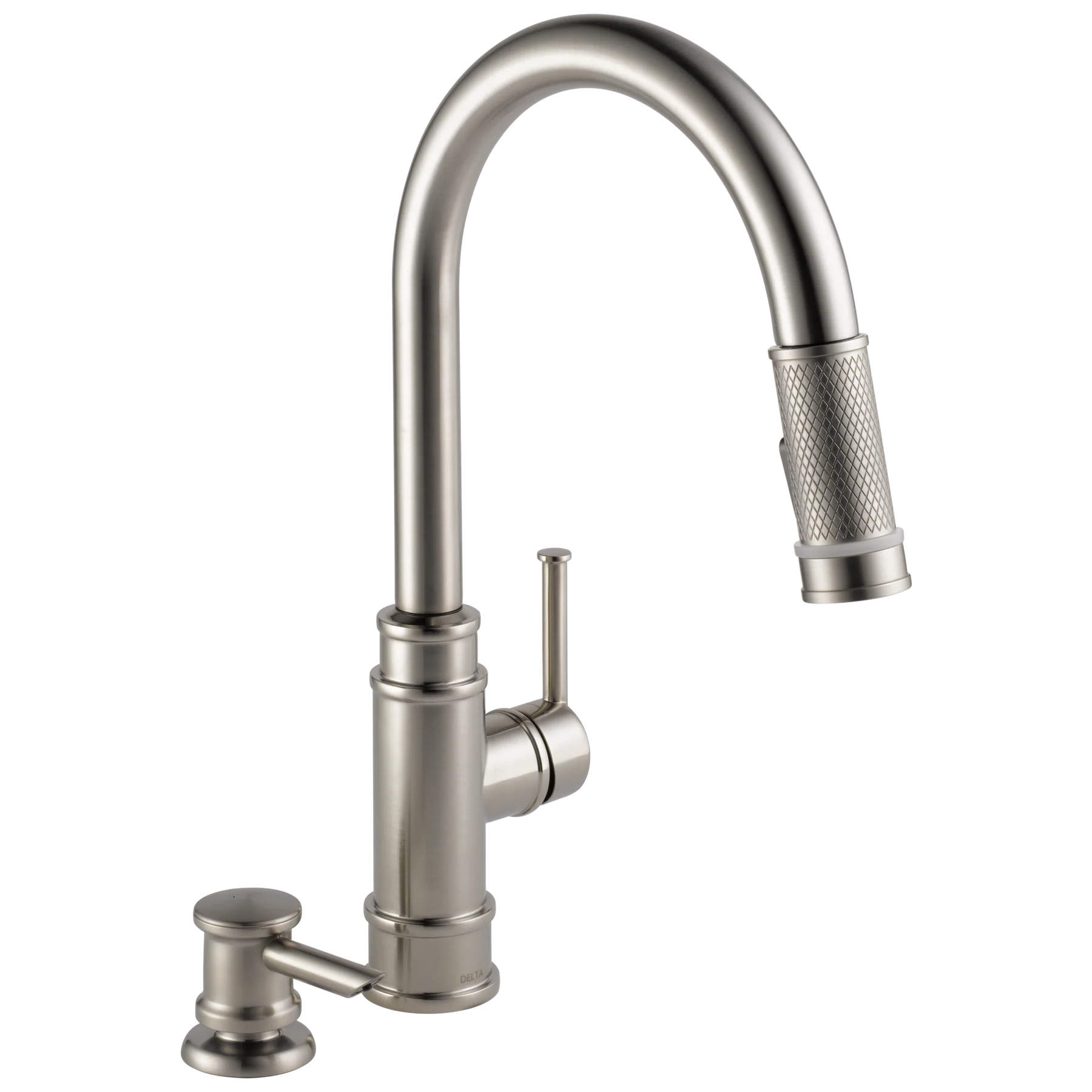 Delta Allentown Single-Handle Pull-Down Sprayer Kitchen Faucet with Soap Dispenser in SpotShield Stainless