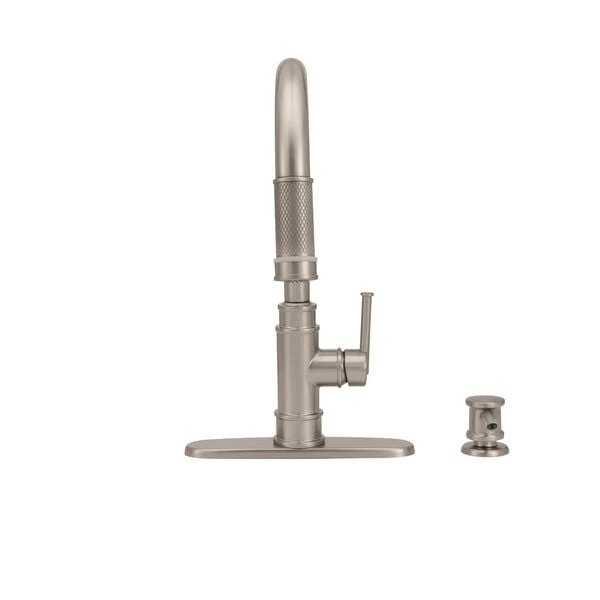 Delta Allentown Single-Handle Pull-Out Sprayer Kitchen Faucet with Soap Dispenser in Stainless - Image 3