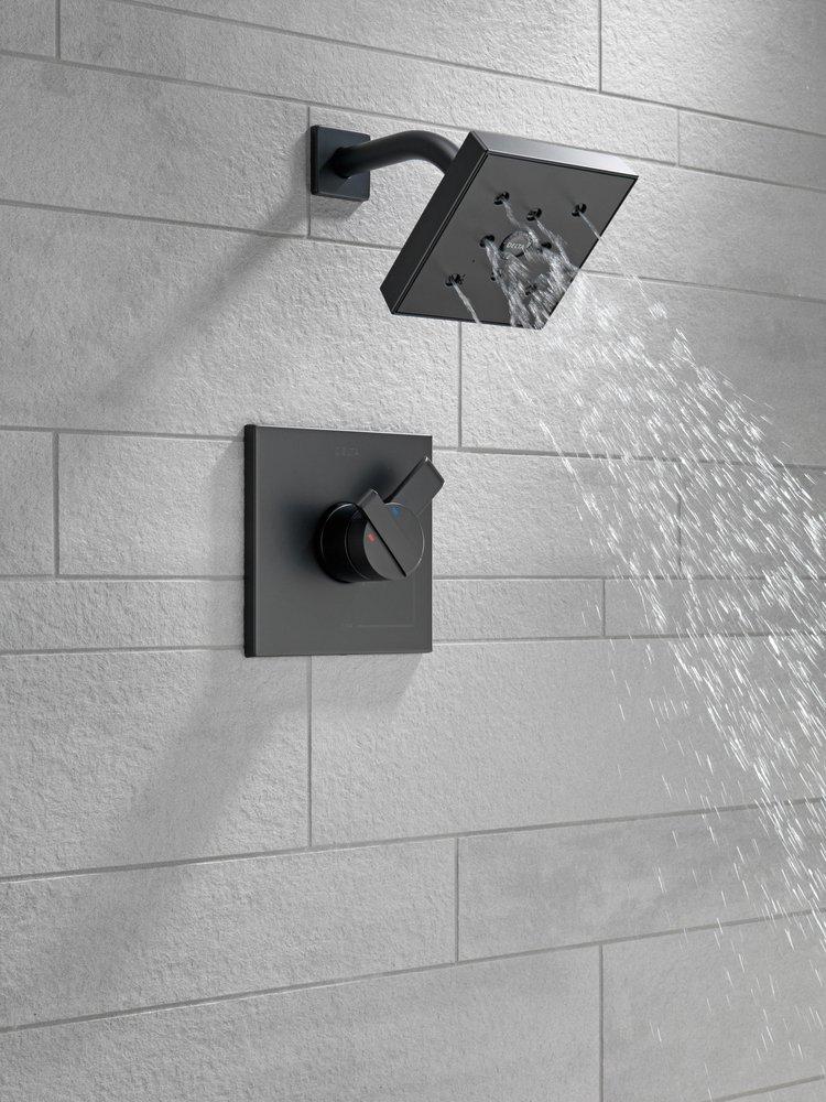 Delta Ara Matte Black 1-Handle Shower Faucet, Trim Only - Image 3