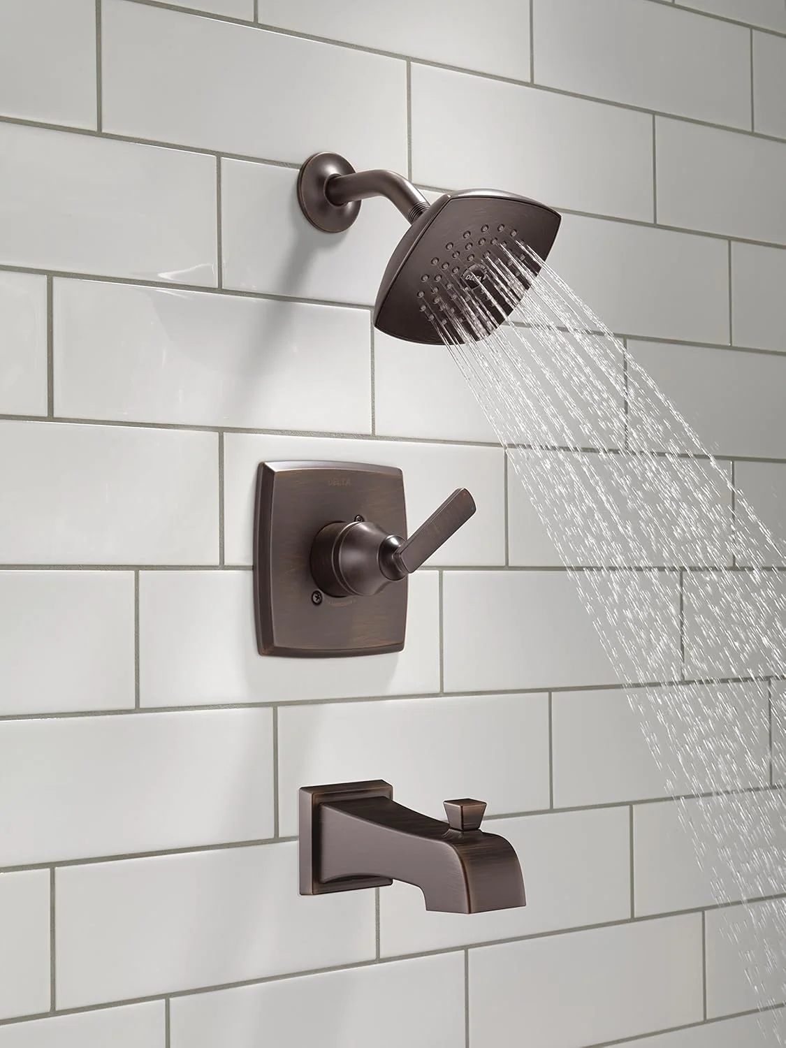 Delta Ashlyn Venetian Bronze 1-Handle Bathtub and Shower Faucet, 14 Series Trim Kit, T14464-RB (Valve Not Included) - Image 2