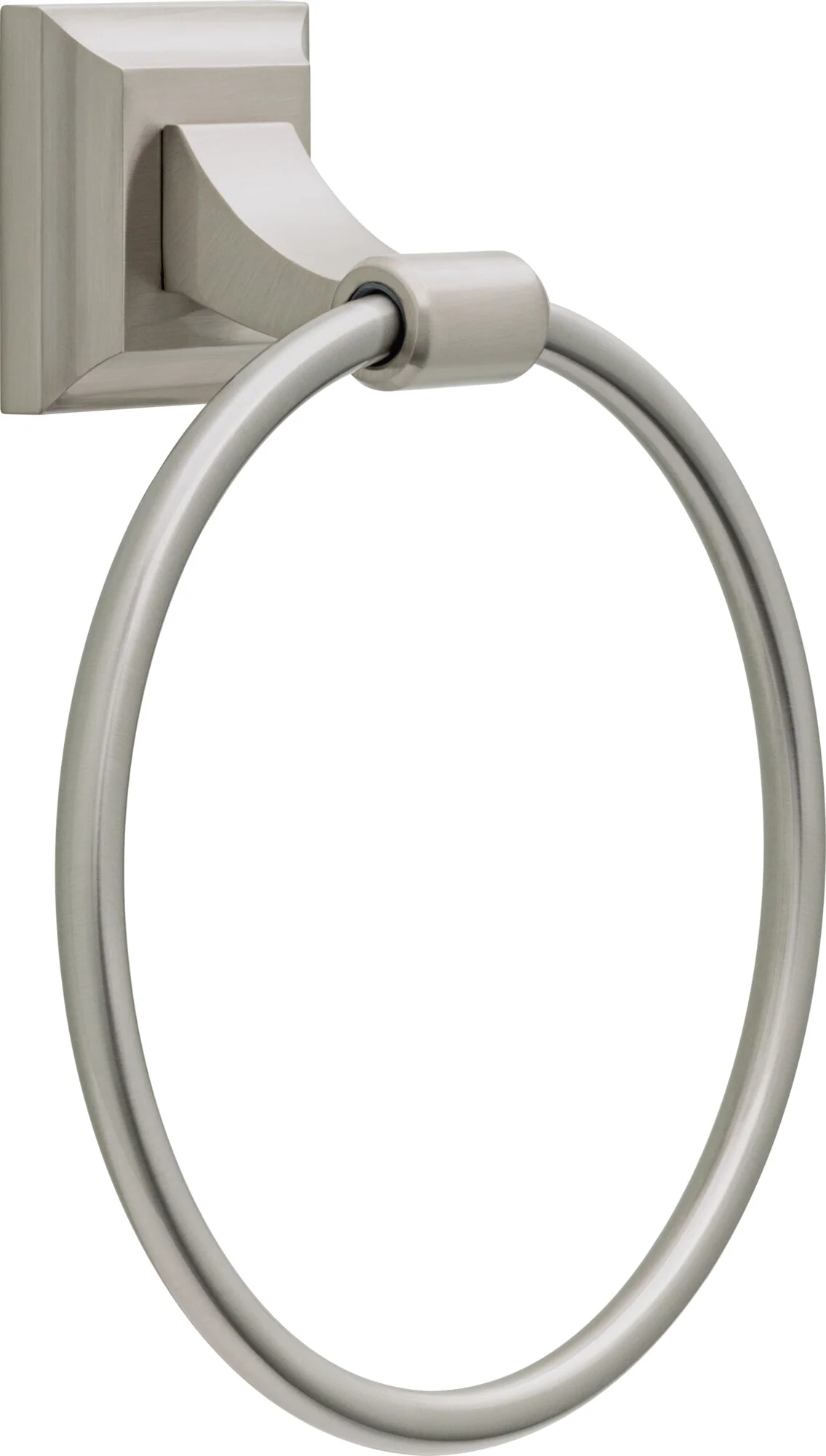 Delta Bellamy 3‑Piece SpotShield Brushed Nickel Decorative Bathroom Hardware Set (18–24 in Towel Bar, Toilet Paper Holder, Towel Ring) - Image 4
