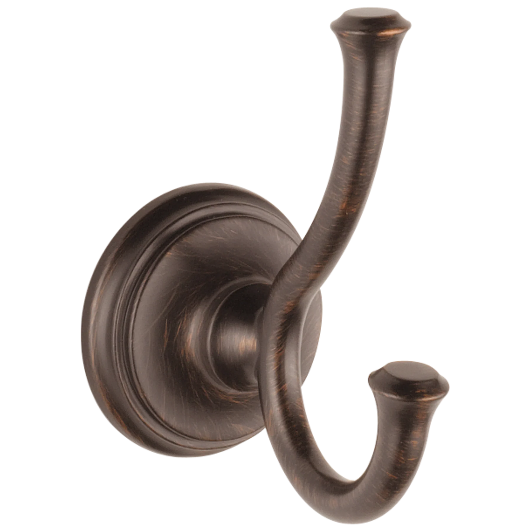 Delta Cassidy 2-Hook Venetian Bronze Towel Hook