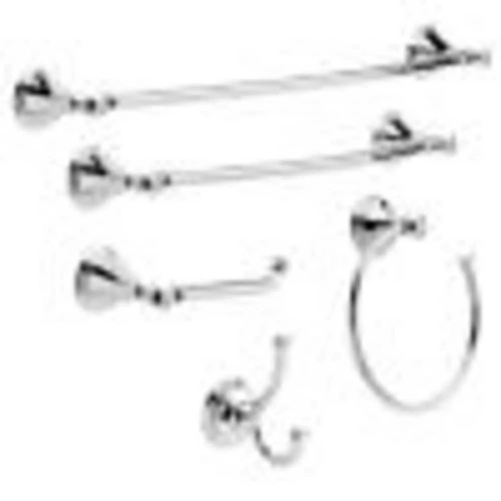Delta Cassidy 24-in Double Chrome Wall-Mount Double Towel Bar - Image 2
