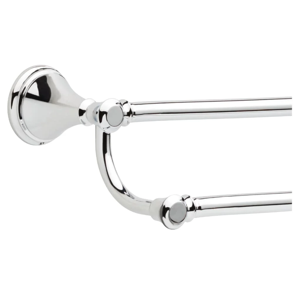 Delta Cassidy 24-in Double Chrome Wall-Mount Double Towel Bar - Image 3