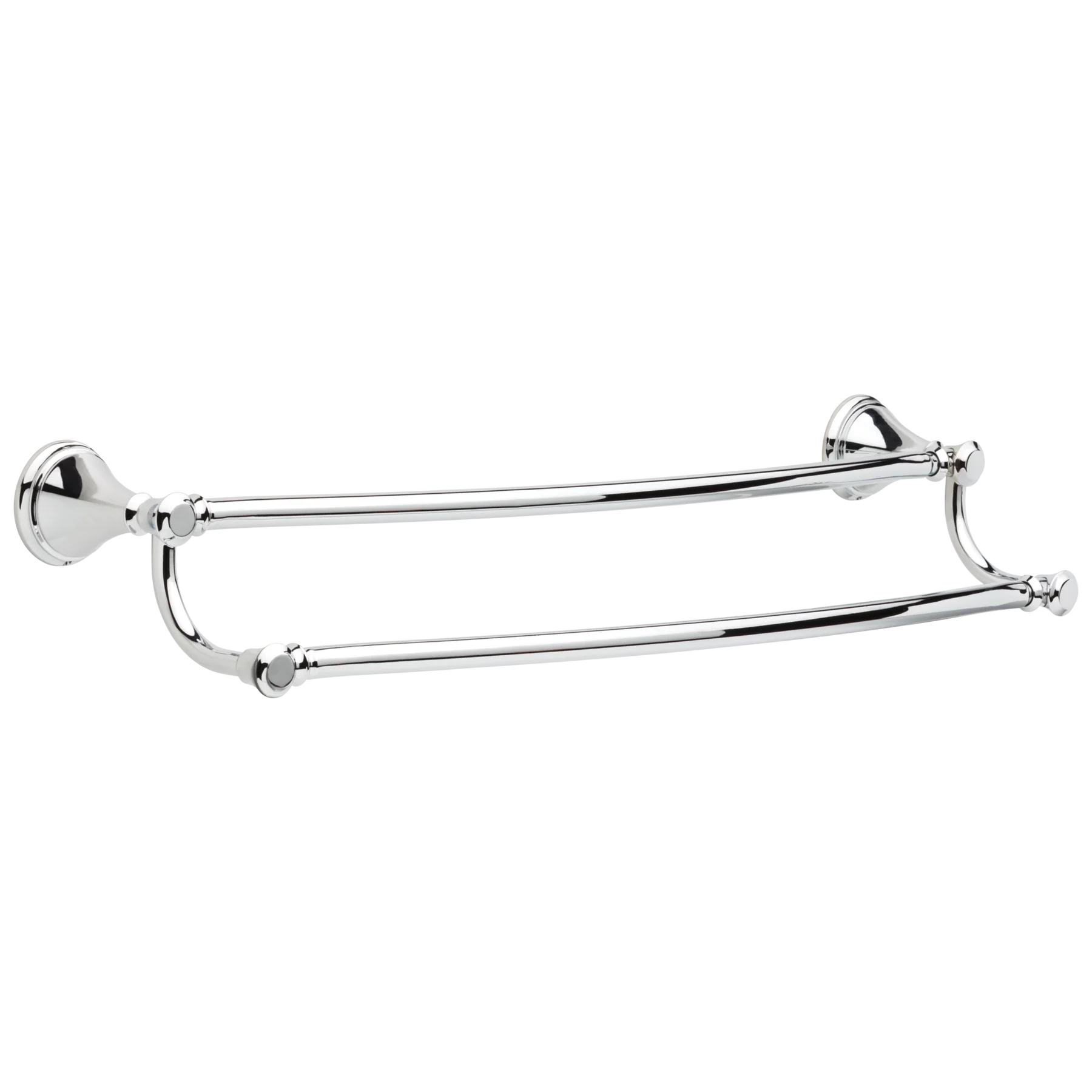 Delta Cassidy 24-in Double Polished Nickel Wall-Mount Towel Bar