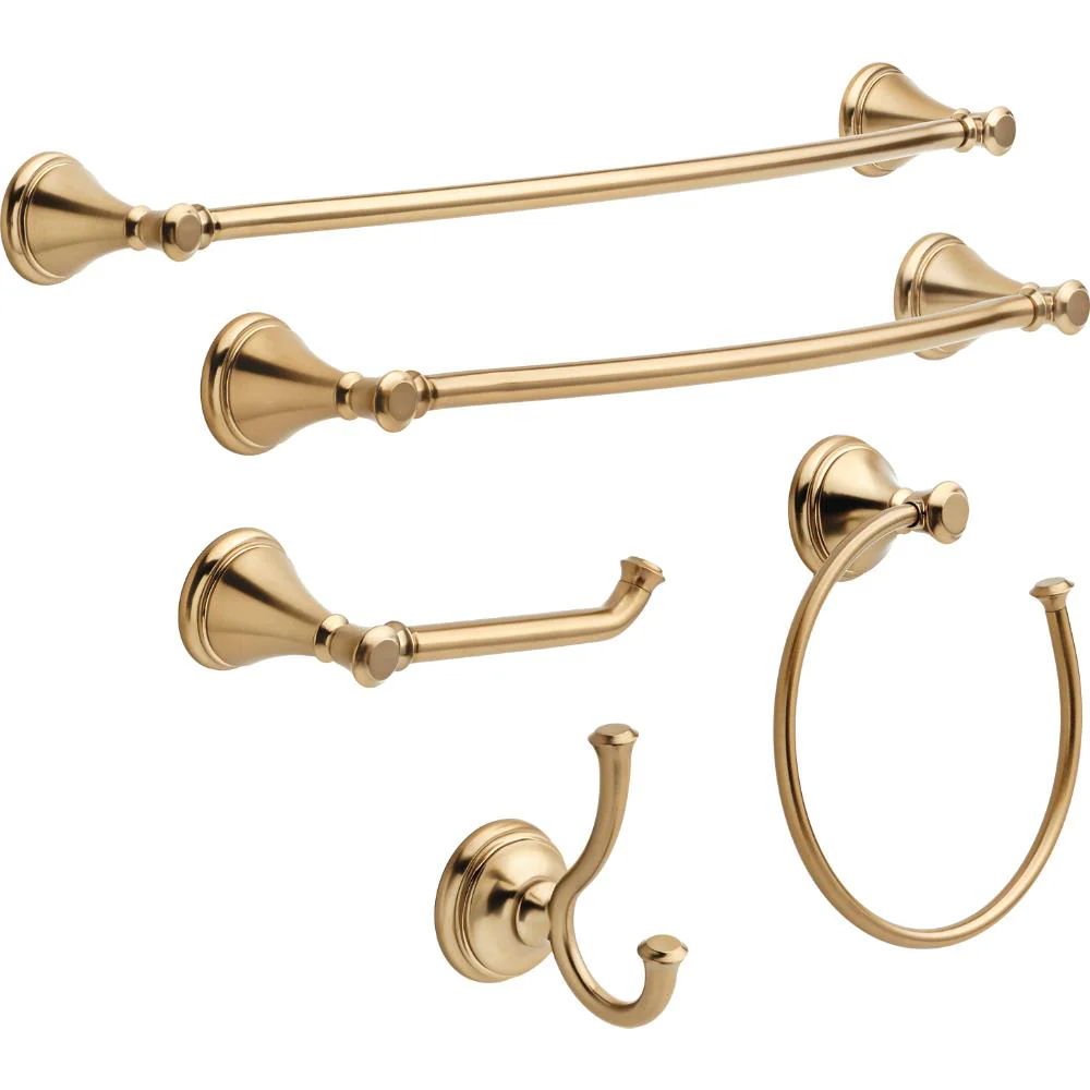 Delta Cassidy 30-in Champagne Bronze Wall Mount Single Towel Bar - Image 4