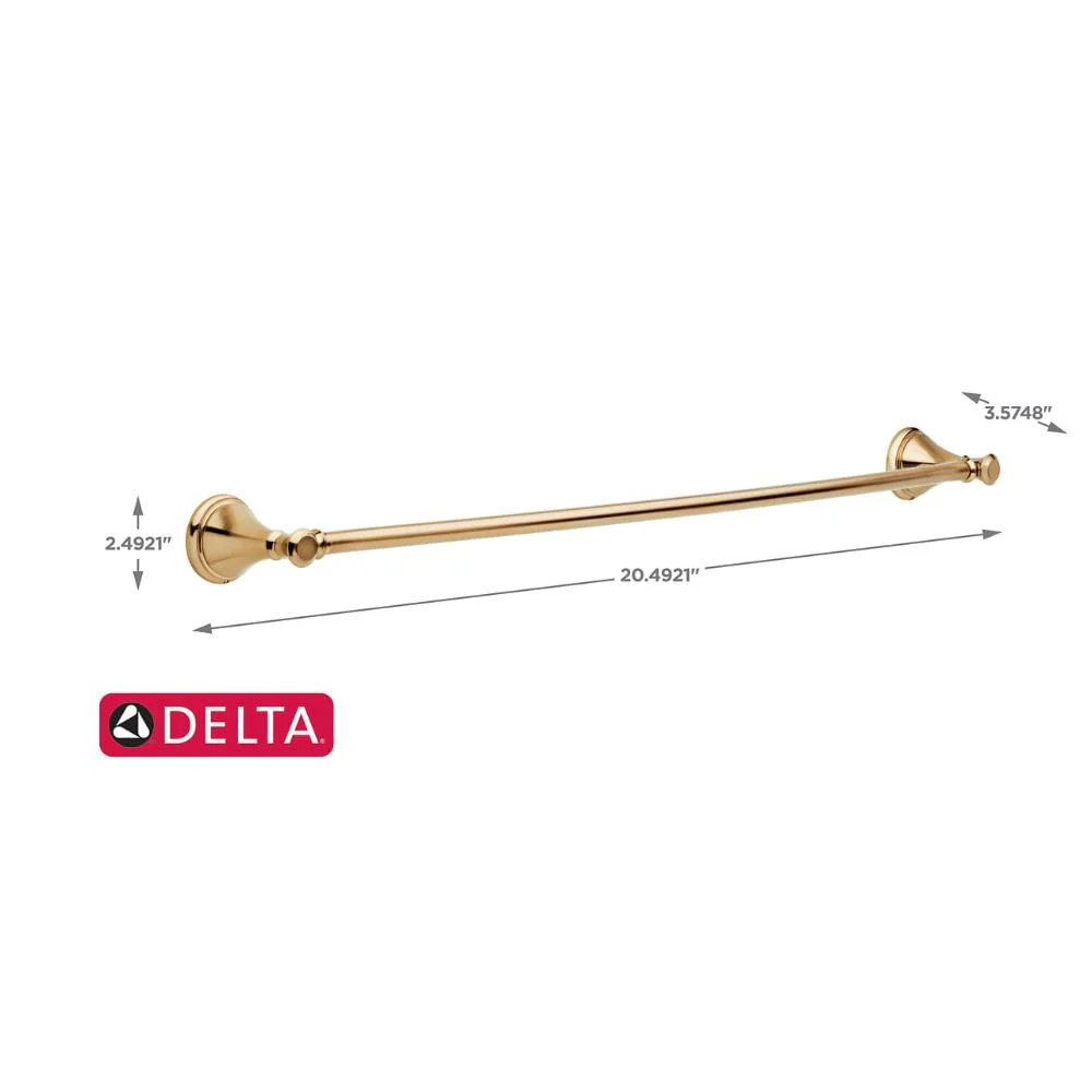 Delta Cassidy 30-in Champagne Bronze Wall Mount Single Towel Bar - Image 5