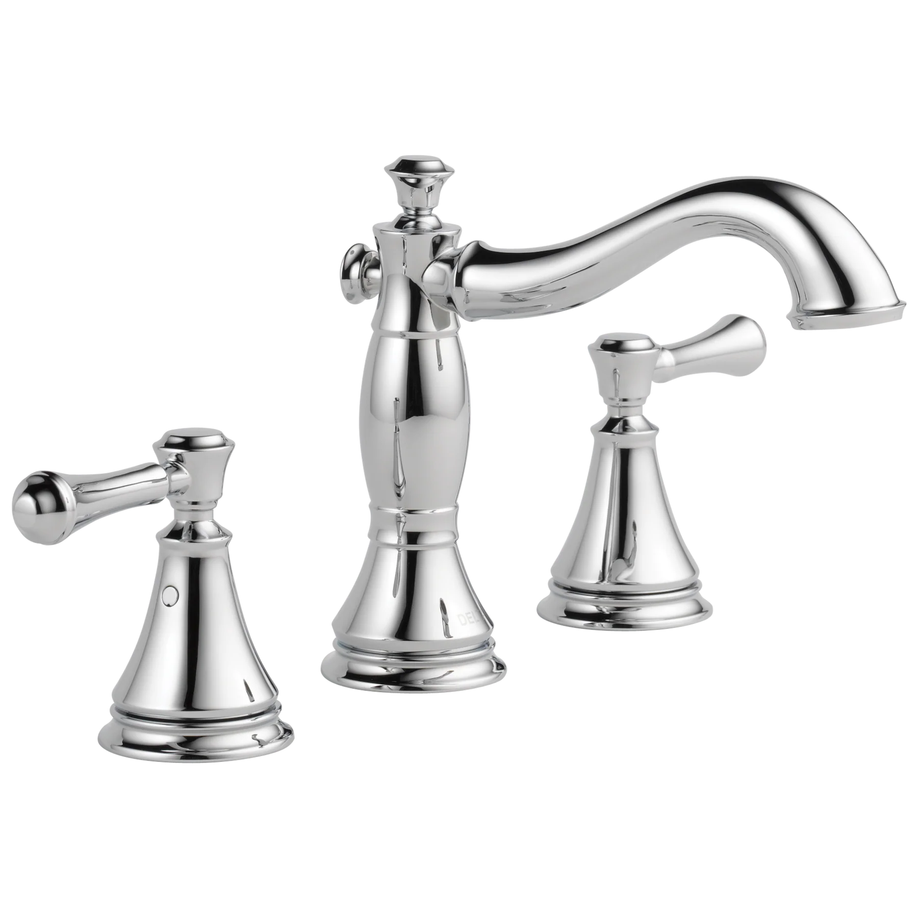 Delta Cassidy Stainless 2-Handle Widespread WaterSense Bathroom Sink Faucet with Drain