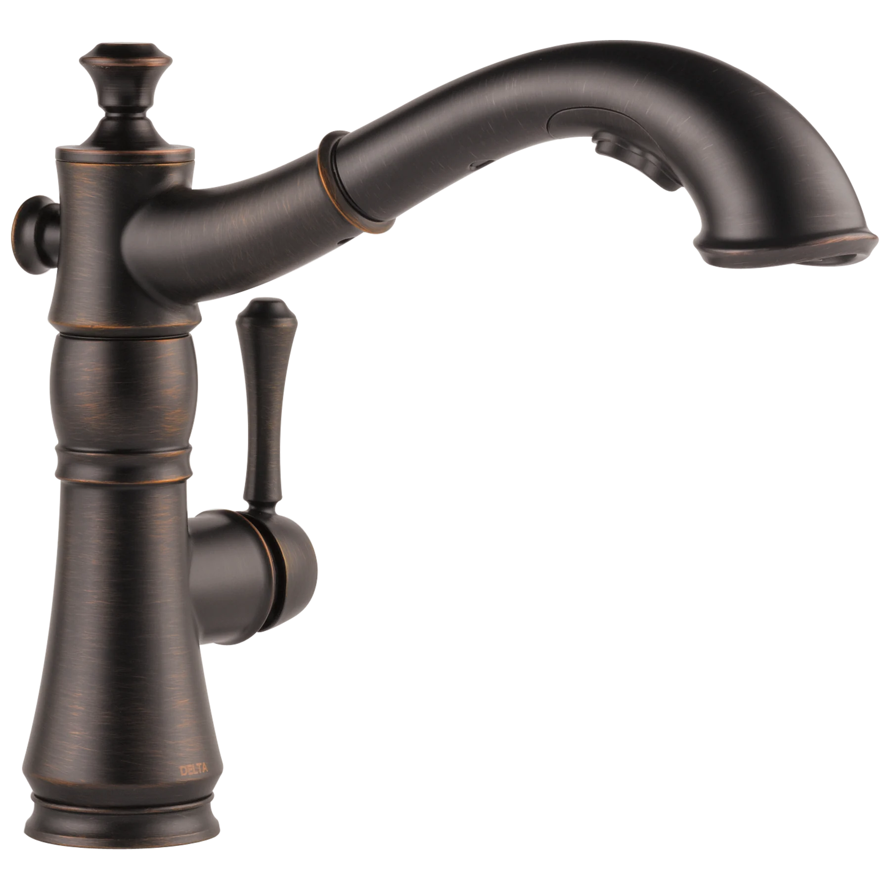 Delta Cassidy Venetian Bronze 1-Handle Deck-Mount Pull-Out Handle Kitchen Faucet
