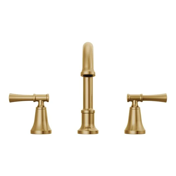 Delta Chamberlain 8 in. Widespread Double Handle Bathroom Faucet in Champagne Bronze - Image 3