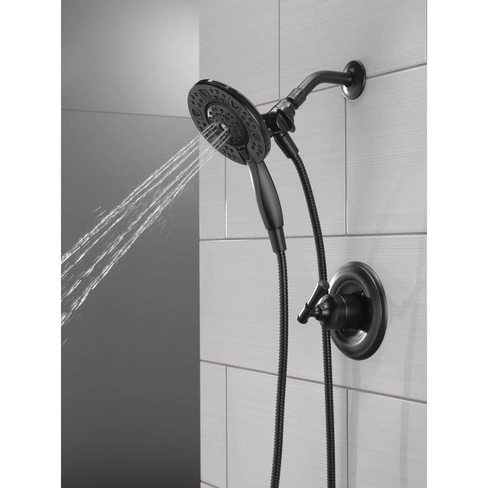 Delta Chamberlain In2ition Matte Black 2-in-1 Shower Faucet with Rough-in Valve - Image 10