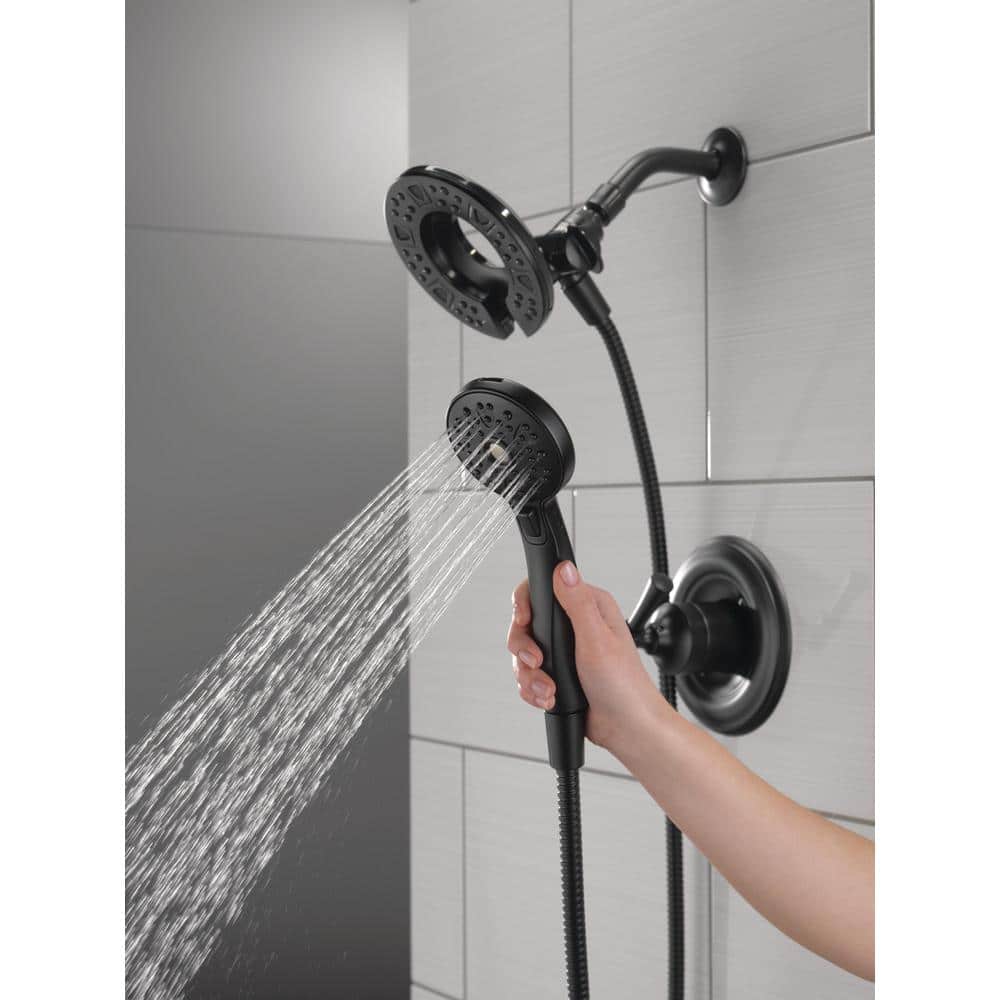 Delta Chamberlain In2ition Matte Black 2-in-1 Shower Faucet with Rough-in Valve - Image 9