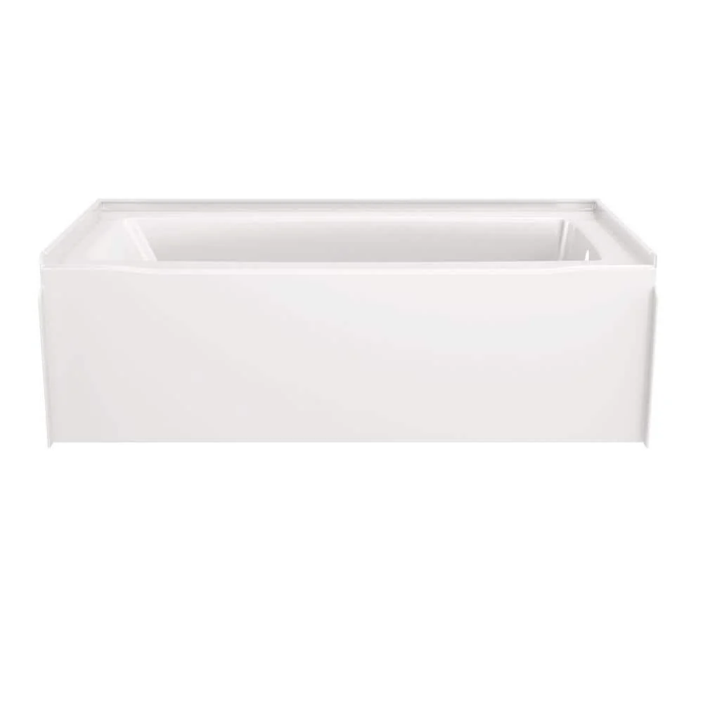 Delta Classic 500 60 in. x 30 in. Alcove Right-Drain Bathtub and 3-Piece Wall Surrounds, High Gloss White - Image 8